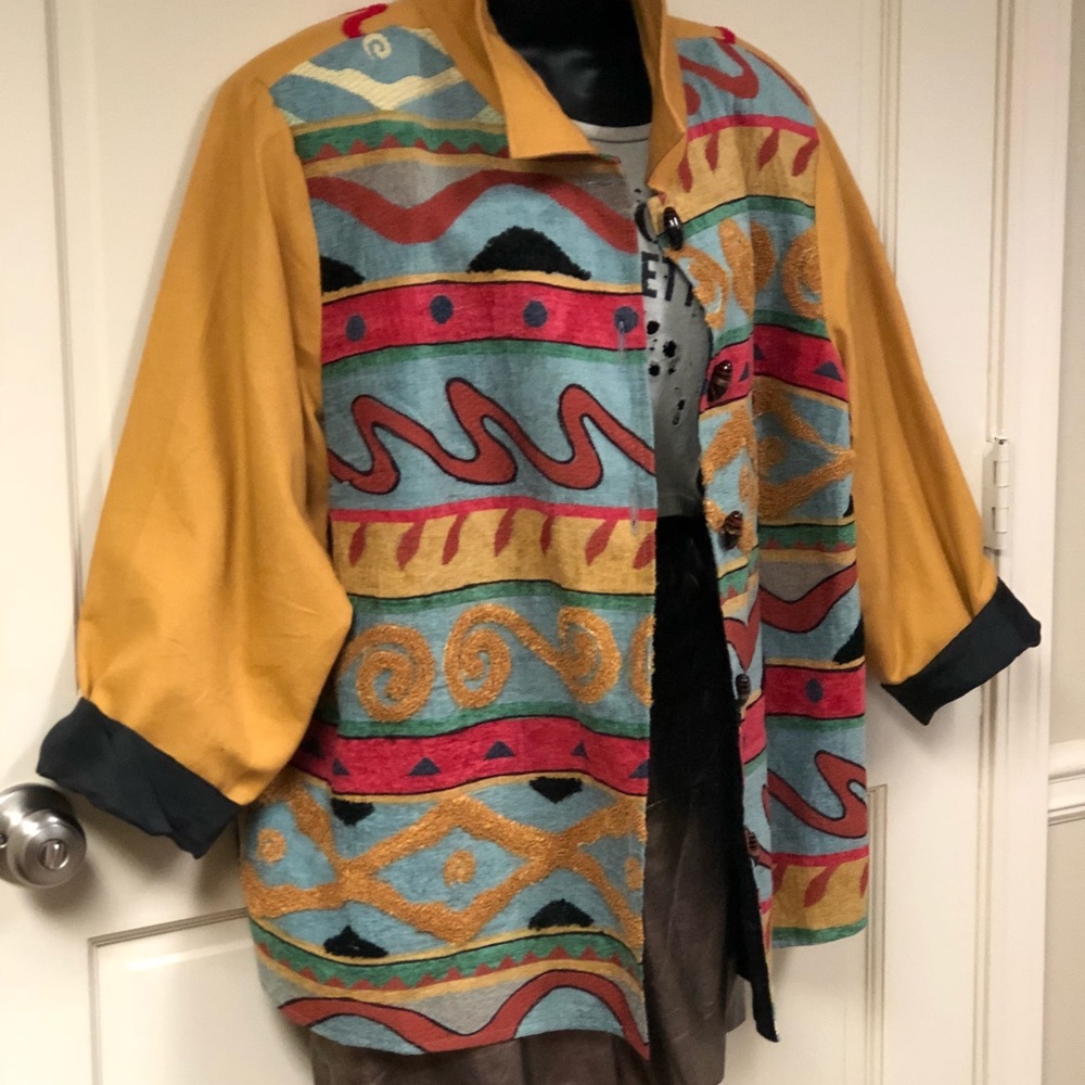 Vintage Multicolored Abstract jacket 🧥